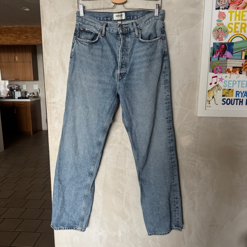Agolde 90's Light Blue Straight Jeans